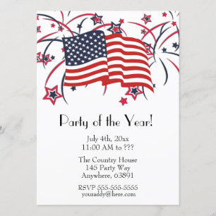 Fourth of July Party Invitations