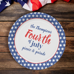 Fourth of July Party Paper Plate