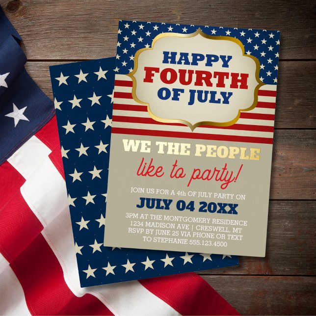 Fourth of July Party Patriotic Flag (Creator Uploaded)