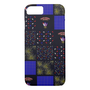 Fourth of July Patchwork Pattern - July 4th iPhone 8/7 Case