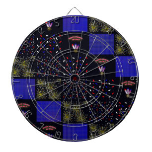 Fourth of July Patchwork Pattern - July 4th Dartboard