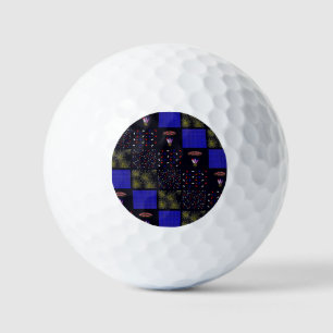 Fourth of July Patchwork Pattern - July 4th Golf Balls