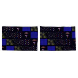 Fourth of July Patchwork Pattern - July 4th Pillowcase