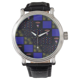 Fourth of July Patchwork Pattern - July 4th Watch