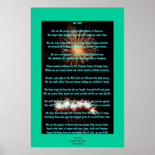 Fourth Of July Poetry Poster