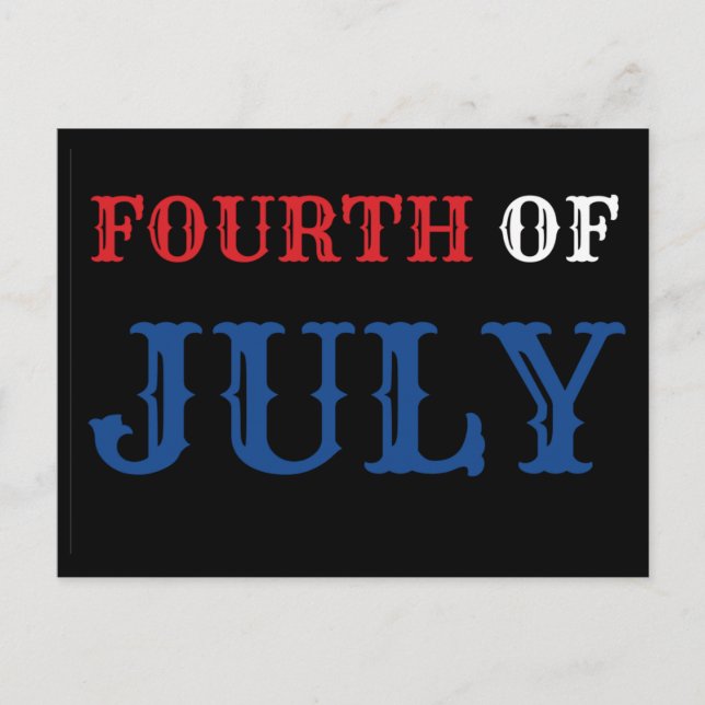 Fourth Of July Postcard (Front)
