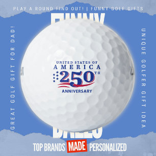Fourth of July Scramble America 250th Anniversary Golf Balls