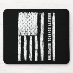 Fourth Of July Shirt For Men Quality Control Inspe Mouse Mat