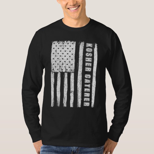 Fourth of July Shirts for Men American Flag kosher (Front)