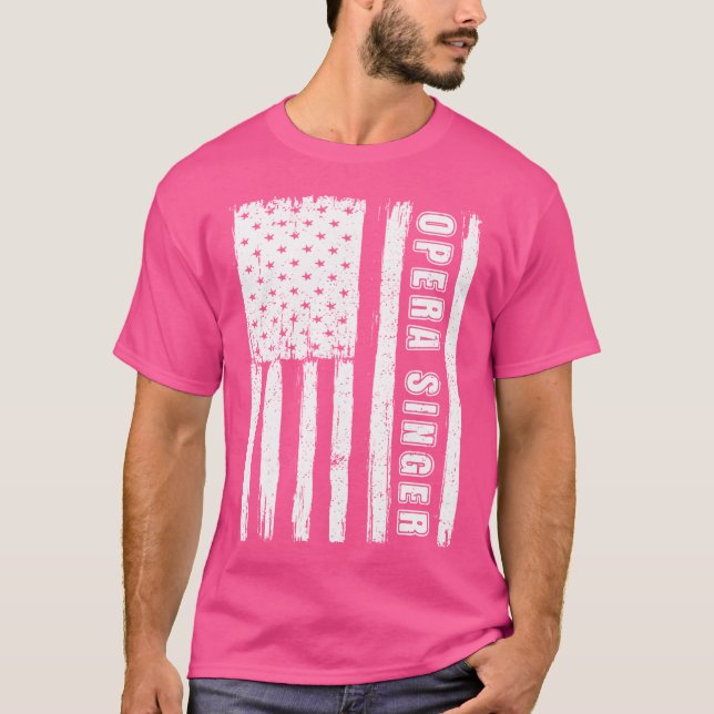 Fourth Of July Shirts For Men American Flag Opera  (Front)