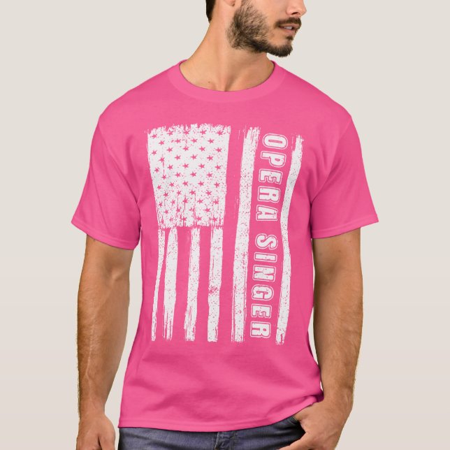 Fourth Of July Shirts For Men American Flag Opera  (Front)