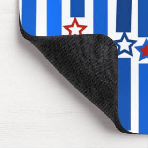 Fourth of July Stars and Stripes Mouse Mat