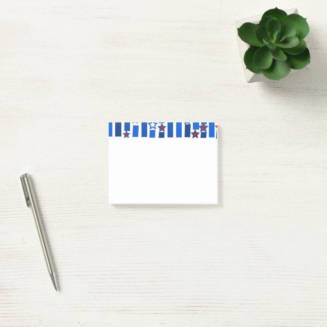 Fourth of July Stars and Stripes Post-it Notes (Office)