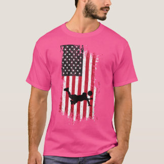 Fourth Of July Volleyball American Flag Volleyball T-Shirt