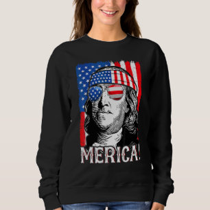 Fourth Of July Women Ben Franklin Sweatshirt