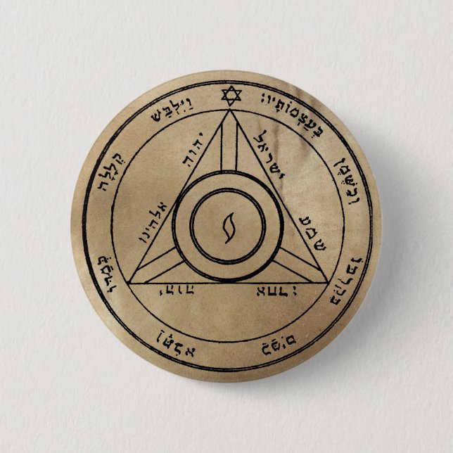 Fourth Pentacle of Saturn Button (Front)