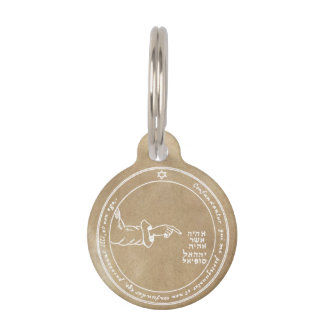 Fourth Pentacle of the Moon Pet Tag