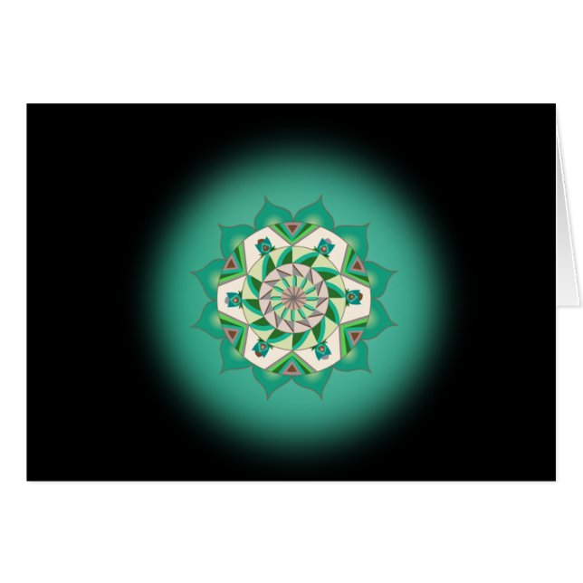 Fourth Step to Soul Card with Fourth Chakra Mantra (Front Horizontal)