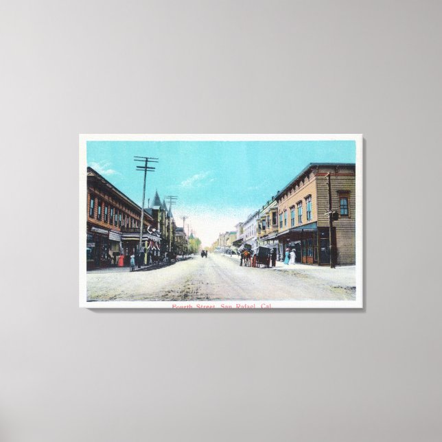 Fourth Street ViewSan Rafael, CA Canvas Print (Front)