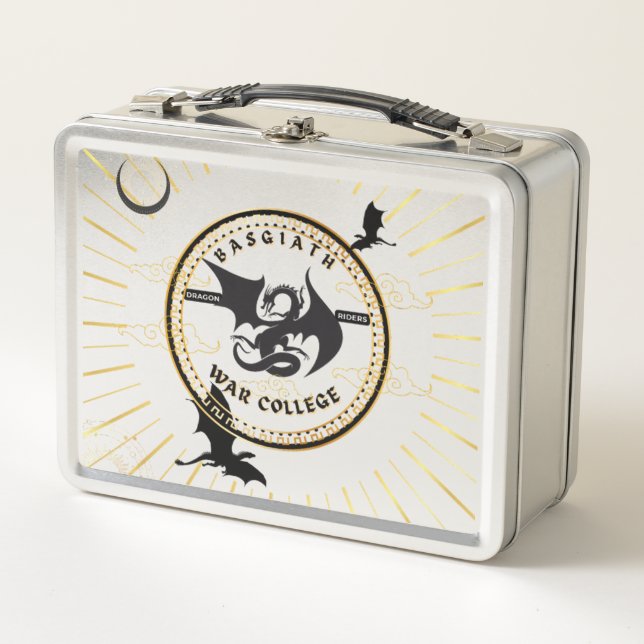 Fourth Wing dragon Lunchbox, War College Lunchbox (Front)
