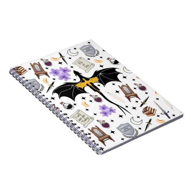 Fourth Wing Romantasy Book Lover Notepad (Right Side)