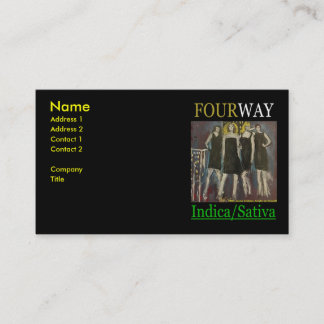 FOURWAY INDICA SATIVA BUSINESS CARD