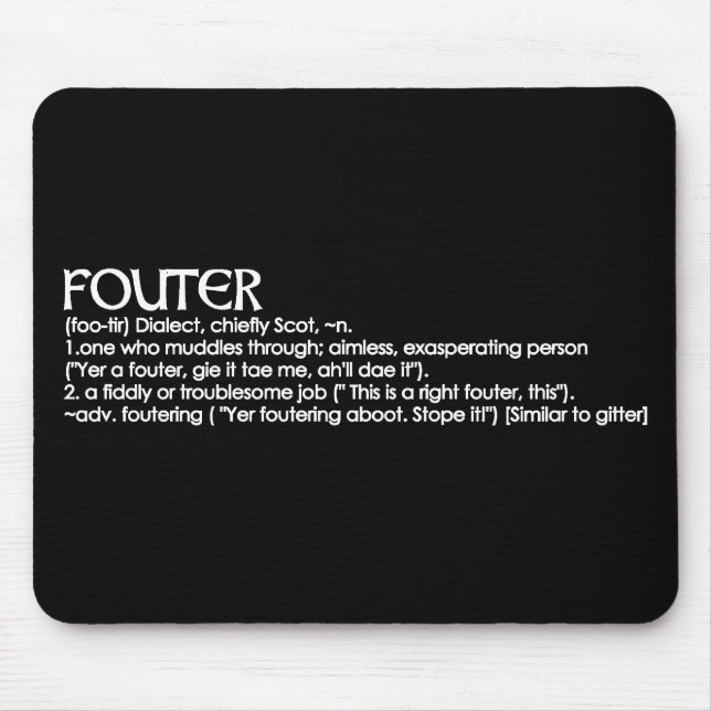 Fouter Mouse Mat (Front)