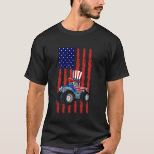 Fouth Of July Monster Truck Firecrackers USA July T-Shirt