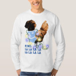 Fowl la la la la Golden Laced Polish  T-Shirt<br><div class="desc">This Golden Laced Polish is Ready to PARRRTAY with her Ugly Christmas Sweater and entangled in lights.  She's decking the halls so FOWL LA LA LA LA!</div>