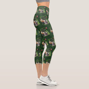 **"Fowl Play: Chicken Hide-and-Seek in 3D"** Capri Leggings