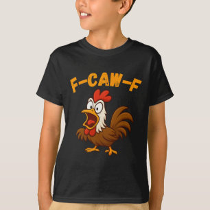 Fowl Rooster Chicken Funny Farm Cartoon Tee 