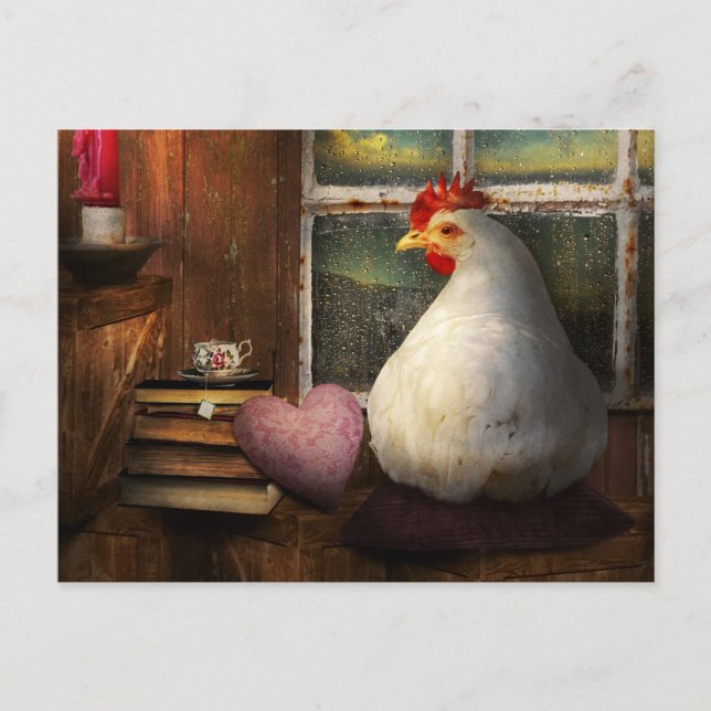 Fowl Weather - Cooped up Postcard (Front)