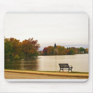 Fowler Lake in Autumn, WI Mouse Mat
