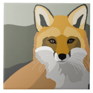 Fox 2 Animal design Tile