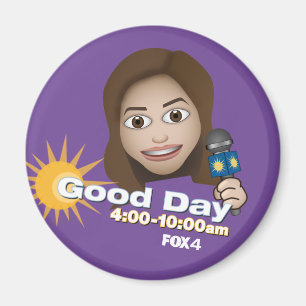 FOX 4 Good Day Emoji Hanna Refrigerator Magnet