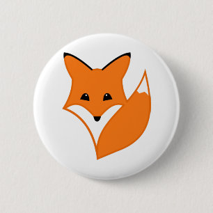 Fox 6 Cm Round Badge