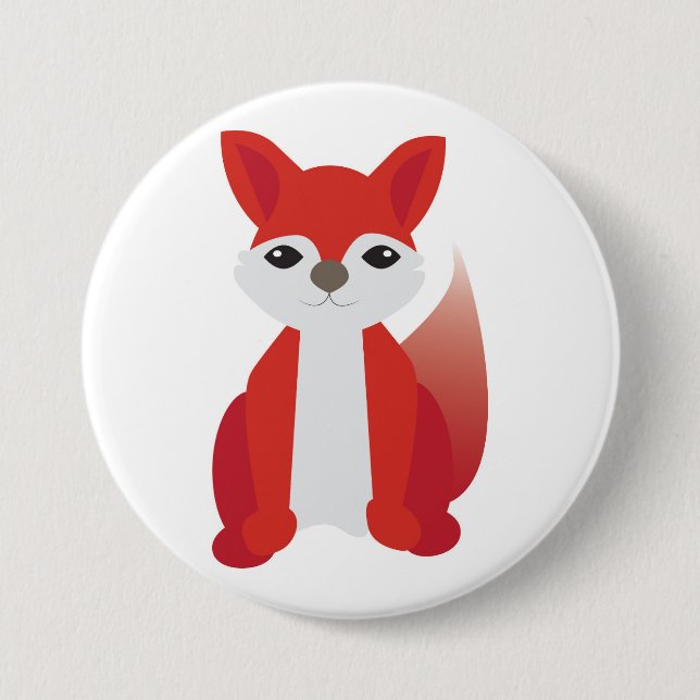 Fox 7.5 Cm Round Badge (Front)