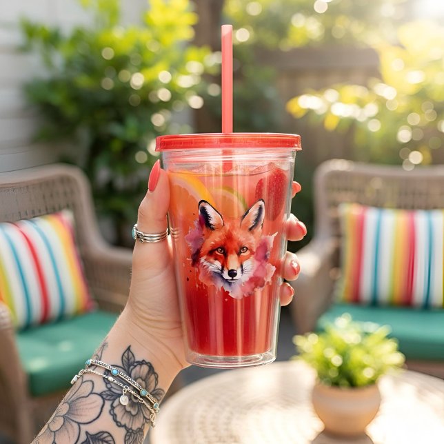 Fox Acrylic Tumbler (Creator Uploaded)