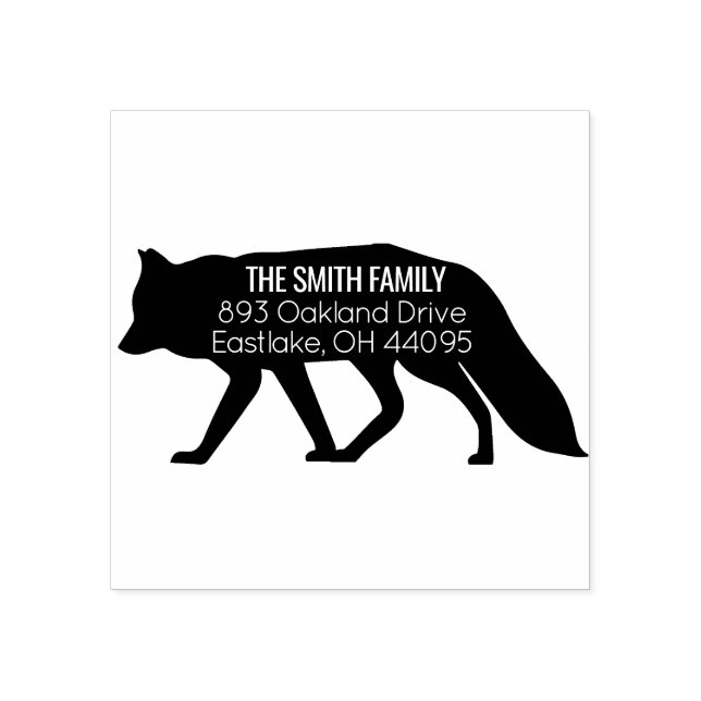 Fox Address Stamp (Imprint)