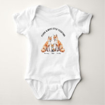 Fox always stick together - baby bodysuit