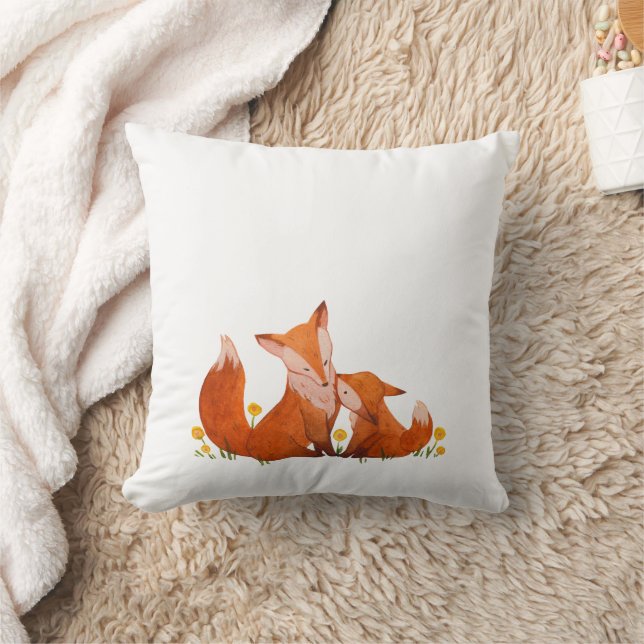  Fox and Baby Cushion (Blanket)