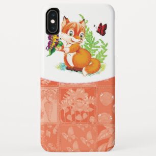 fox and butterfly iPhone XS max case