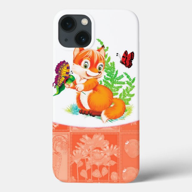 fox and butterfly Case-Mate iPhone case (Back)