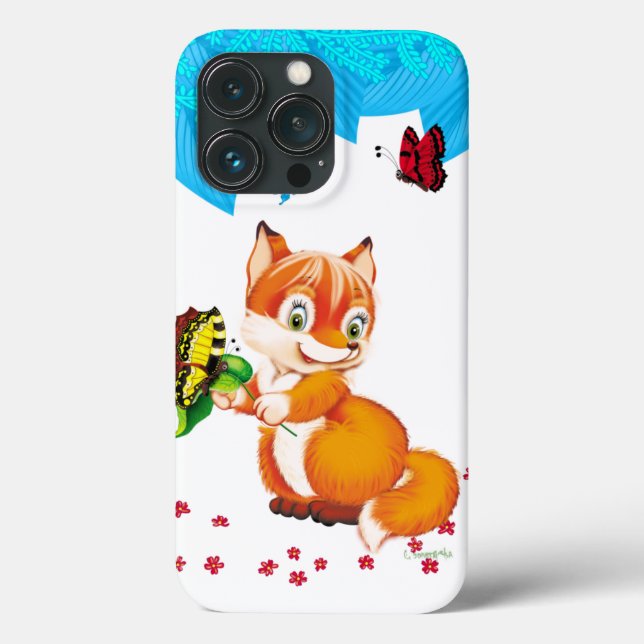 fox and butterfly Case-Mate iPhone case (Back)