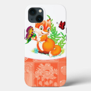 fox and butterfly iPhone 13 case