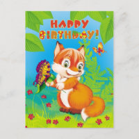 fox and butterfly