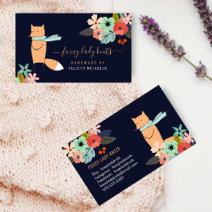 Fox and Floral Business Card