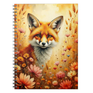 Fox and Flowers Notebook
