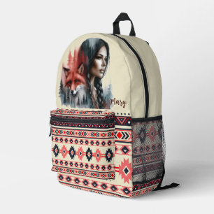 Fox and Forest Tribal Backpack