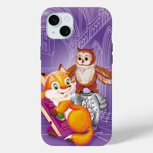 fox and owl Case-Mate iPhone case (Back)